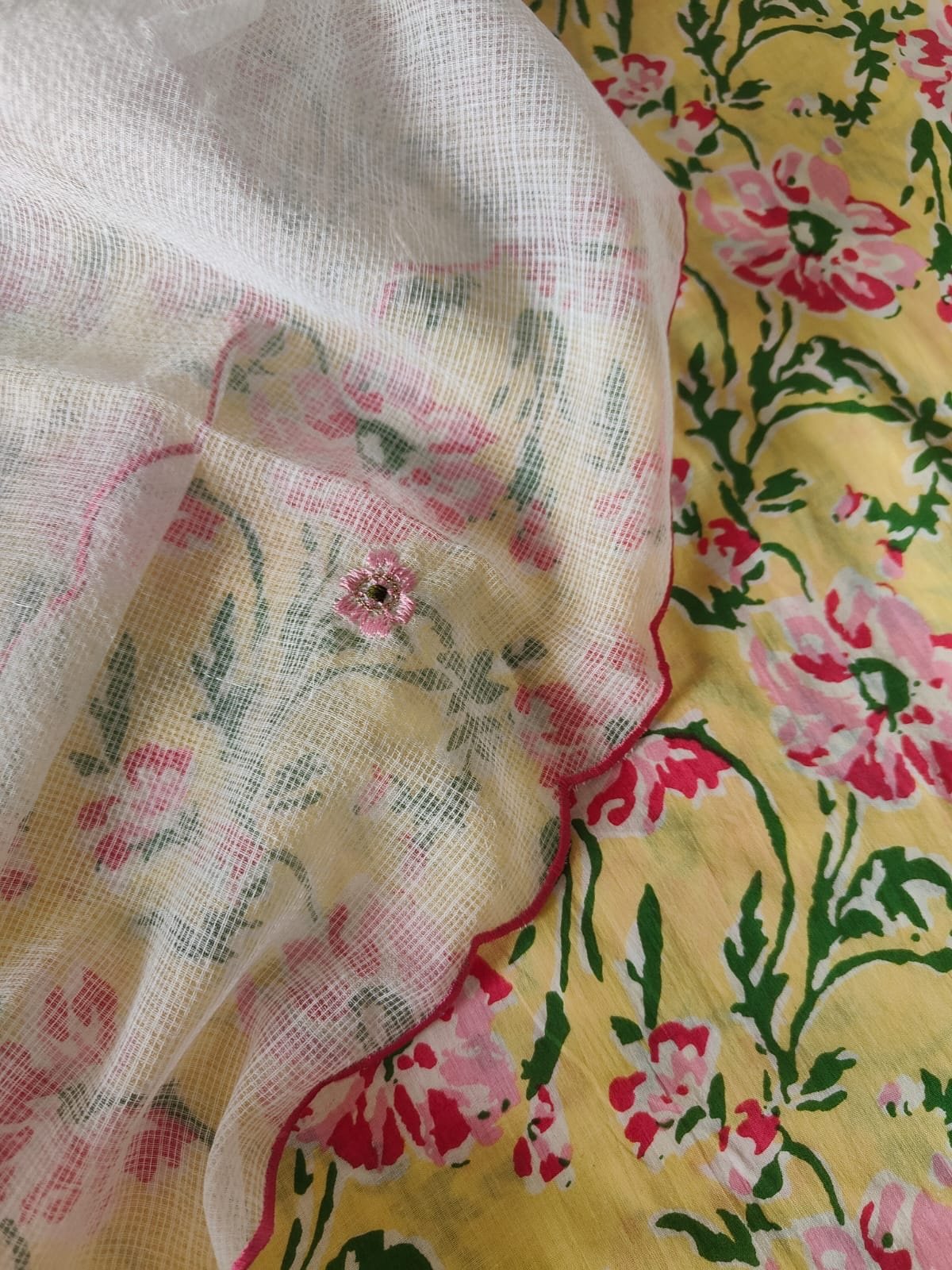 Pure Cotton Manually Embroidered Curated Salwars by Ikhtirah - Image 3