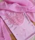 Hand Aari Embroidered Chinnon Salwar by Ikhtirah