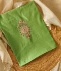 Hand Marodi Embroidered Chanderi Cotton Salwar by Ikhtirah