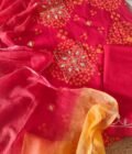 Pure Cotton Bandhni Printed Hand Gota Worked Salwars by Ikhtirah