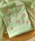 Hand Embroidered Kota by Kota Salwars by Ikhtirah (Green)