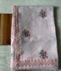 Floral Cross Stitch Embroidered Kota Saree (Pink) by Ikhtirah