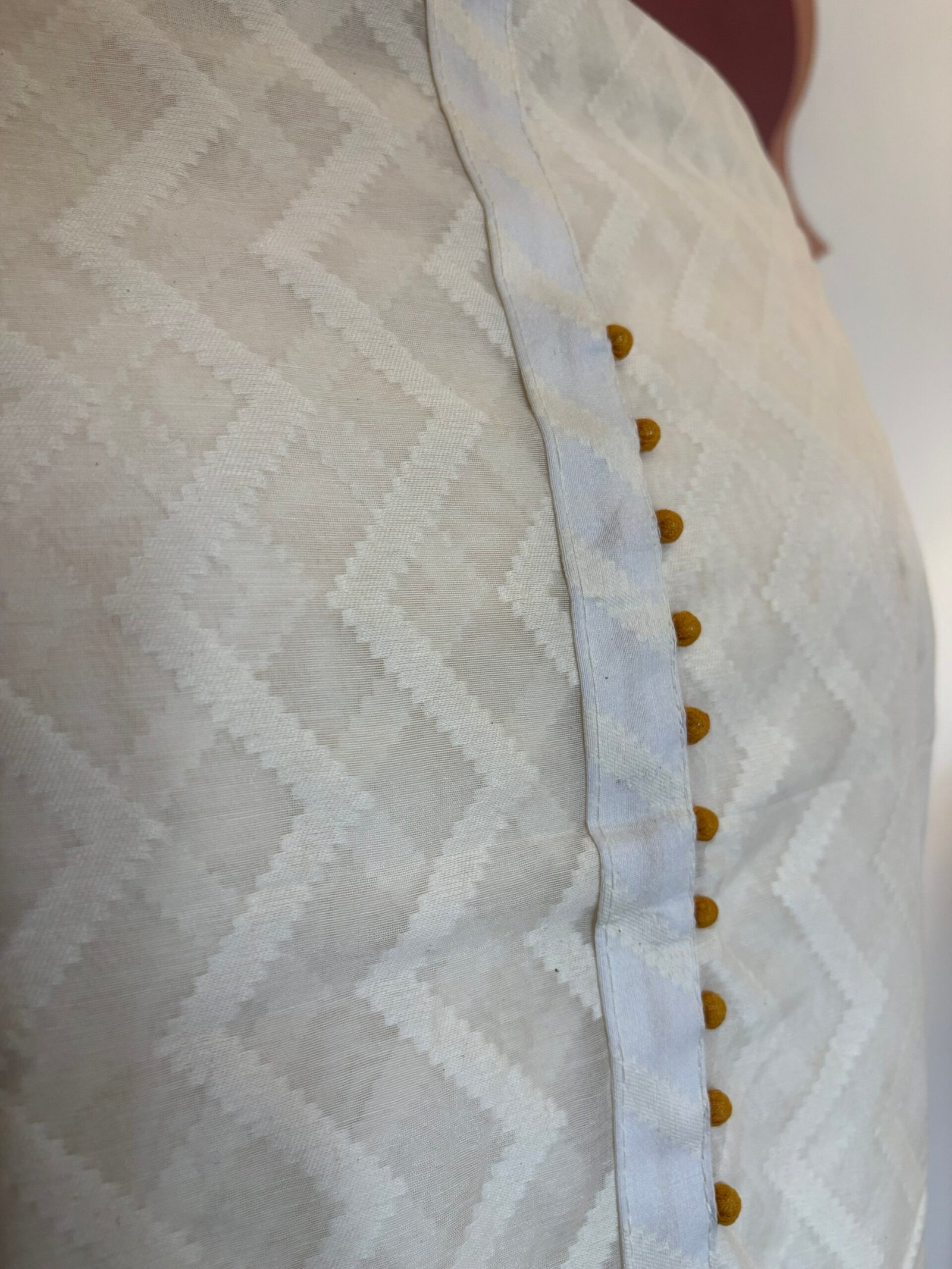 Floral Applique worked Mul Chanderi Salwars by Ikhtirah - Image 3