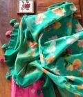 Pure Chanderi Silk Zari Woven Salwars with Exclusive Printed Dupattas by Ikhtirah