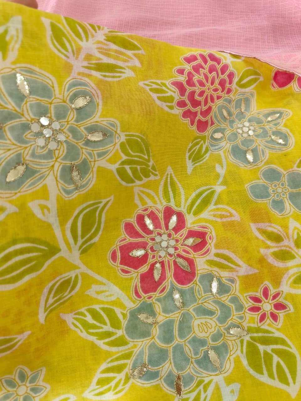 Pure Cotton Hand Gotapatti and Aari Embroidered Curated Salwars by Ikhtirah - Image 2