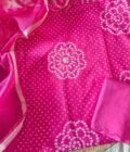Pure Cotton Hand Gota and Moti Embroidered Salwars by Ikhtirah (Pink)