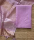Mukaish embellished Pure Organza Kora Silk Unstitched Salwar Suit (I)