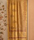 Hand-Blocked Pure Chanderi Silk Dupatta with Tassels D