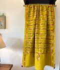 Hand Kantha Embroidered Pure Cotton Dupatta with Tassels