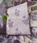 Hand Highlighted Soft Chanderi Cotton Salwars by Ikhtirah (Lavender)
