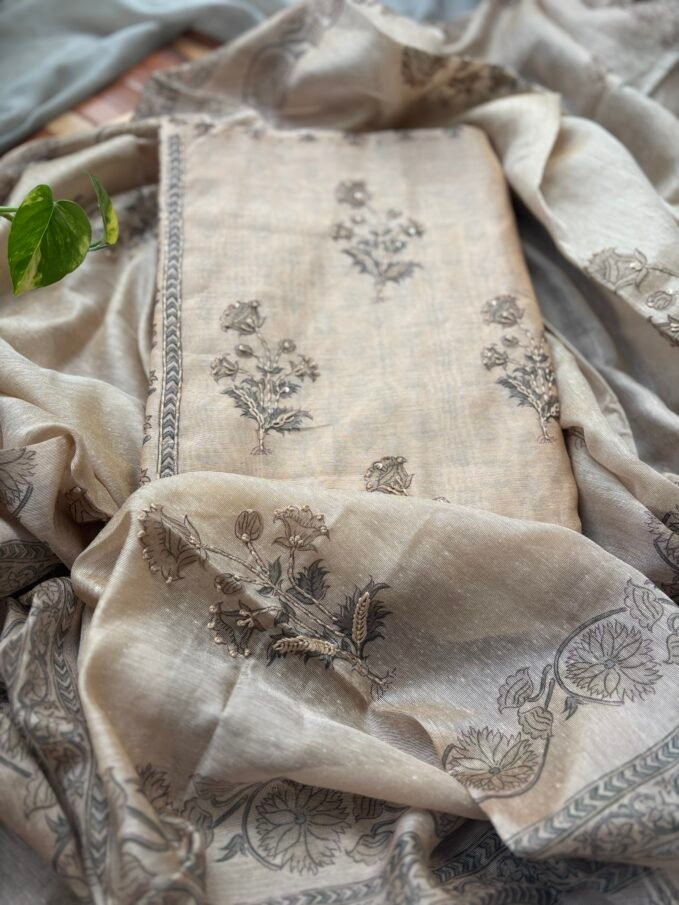 Hand Highlighted Soft Chanderi Cotton Salwars by Ikhtirah